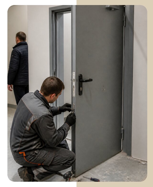 Ремонт противопожарной двери в Махачкале по цене 6731 р. | ДвериЛегко-Мхч